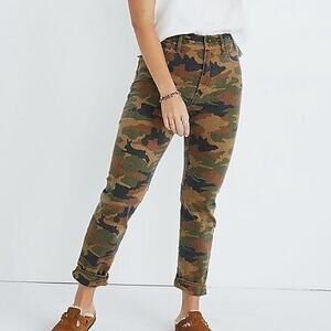 Madewell camo green brown jeans